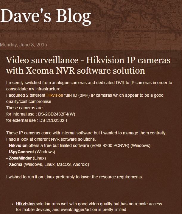 Hikvision IP cameras with Xeoma NVR software solution