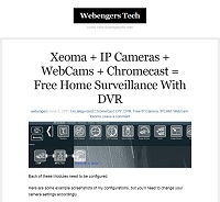 Free home surveillance with DVR