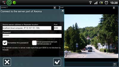 Connect to a remote video surveillance system where Xeoma is launched, or create a standalone video security system on board of this device