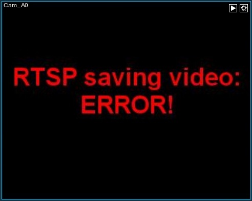 Error in direct saving in Xeoma free webcam software