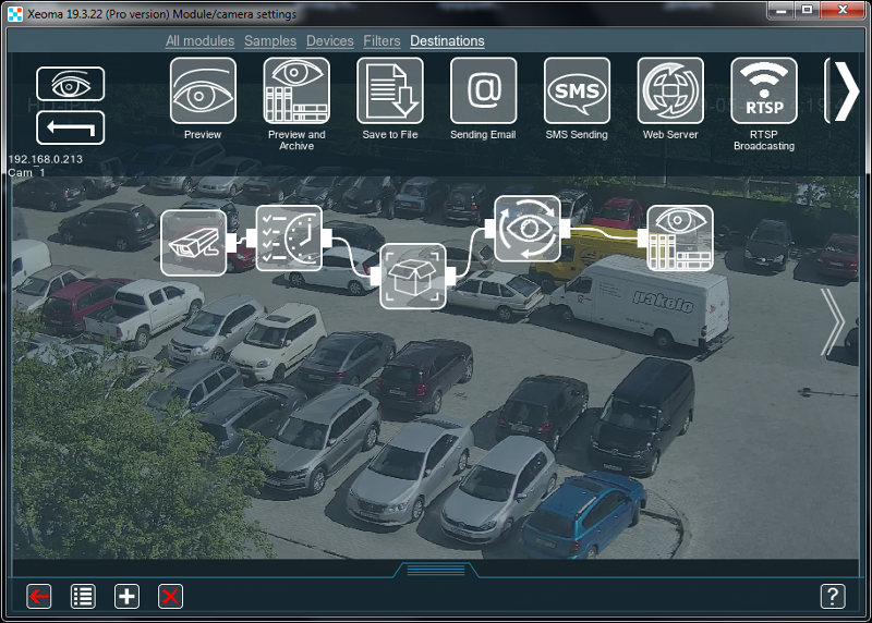 Auto tracking for sport games (football, basketball) in Xeoma video surveillance software