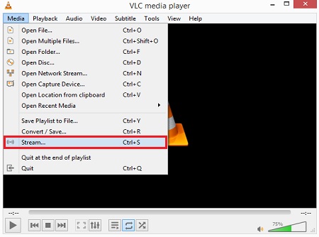 Launching VLC broadcasting
