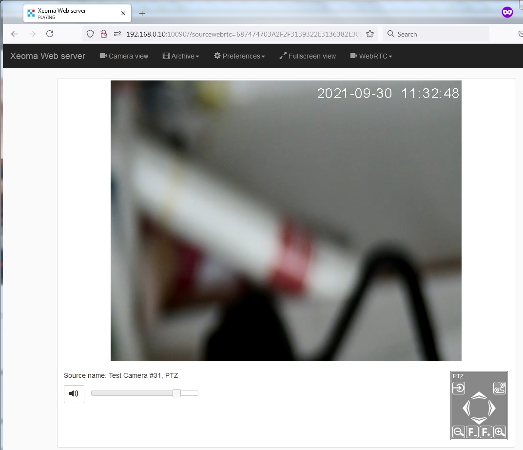 webRTC streaming and live view in browser for H265 streams